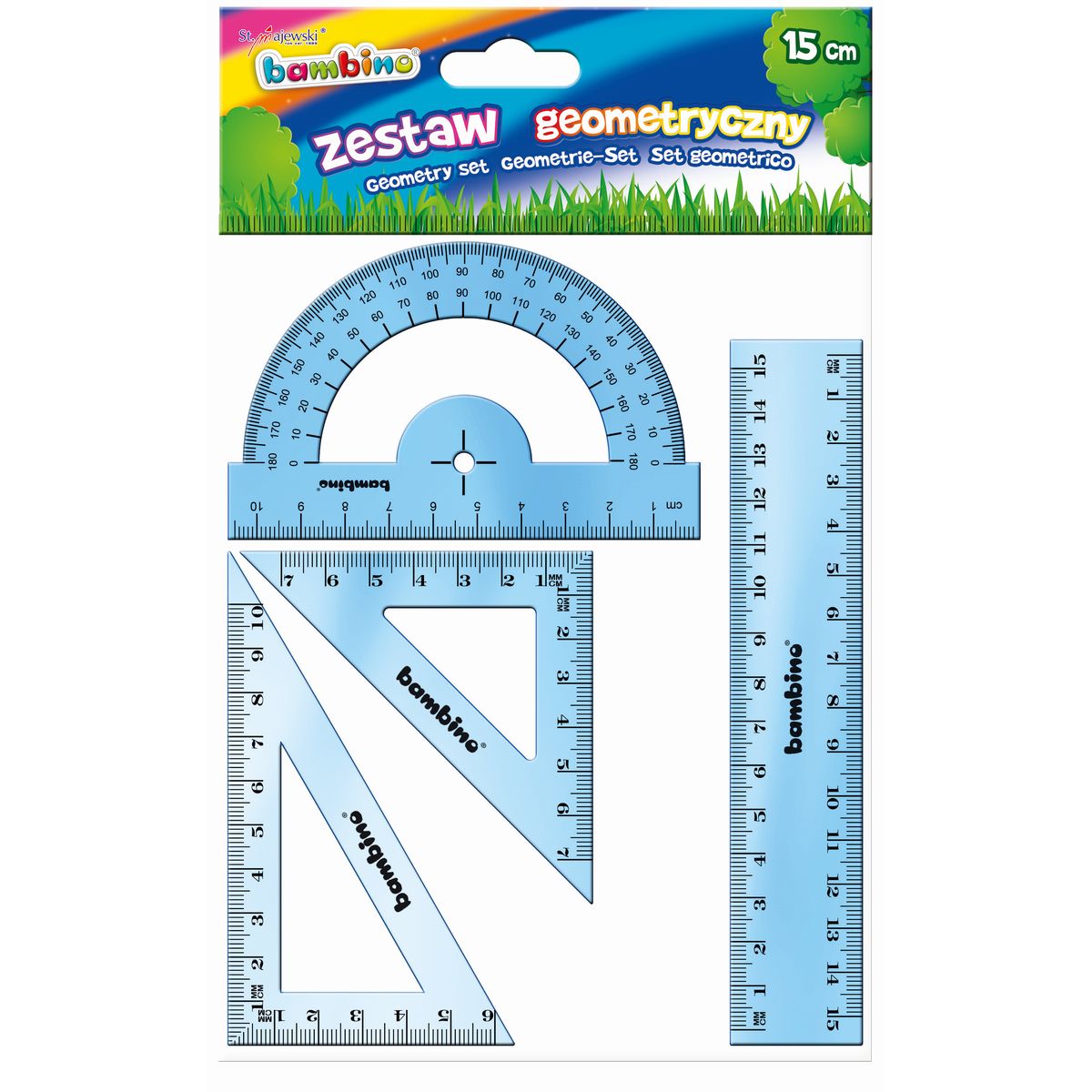 Komplet geometryczny Bambino 4 elemety, 15cm 4 el.