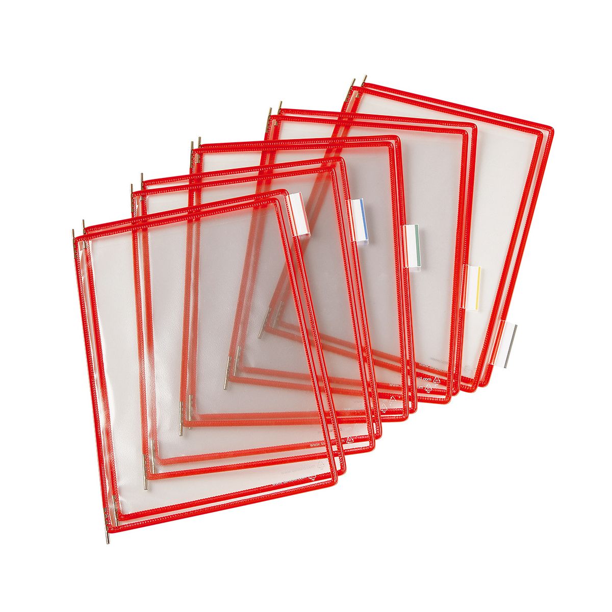 Panele prezentacyjne Tarifold A4 10 szt. czerwone (114003TR)
