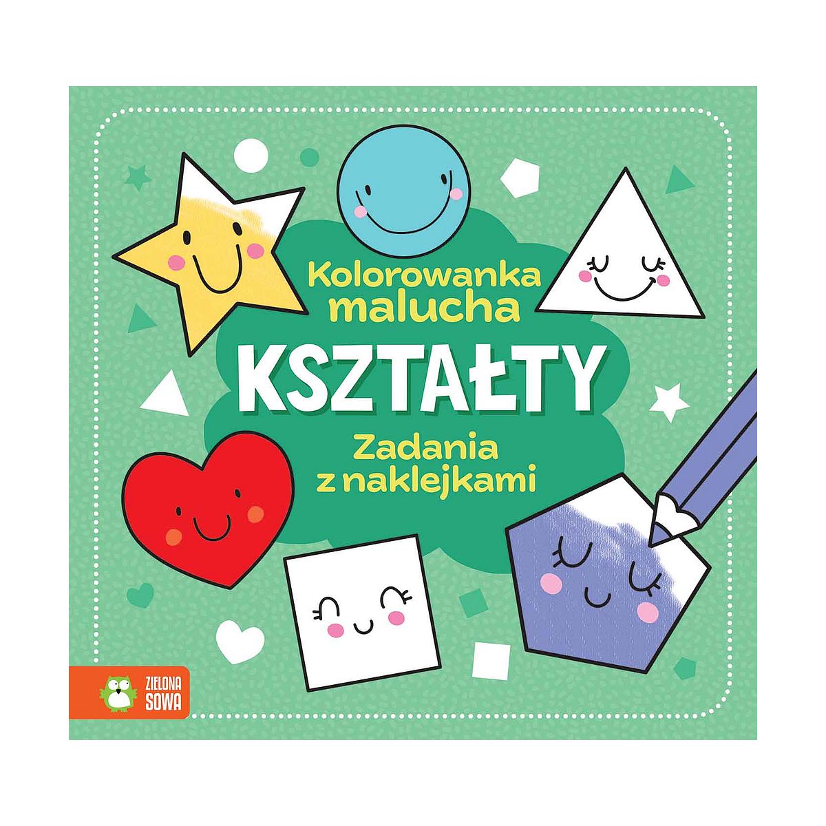 Książeczka edukacyjna Kształty. Zielona Sowa