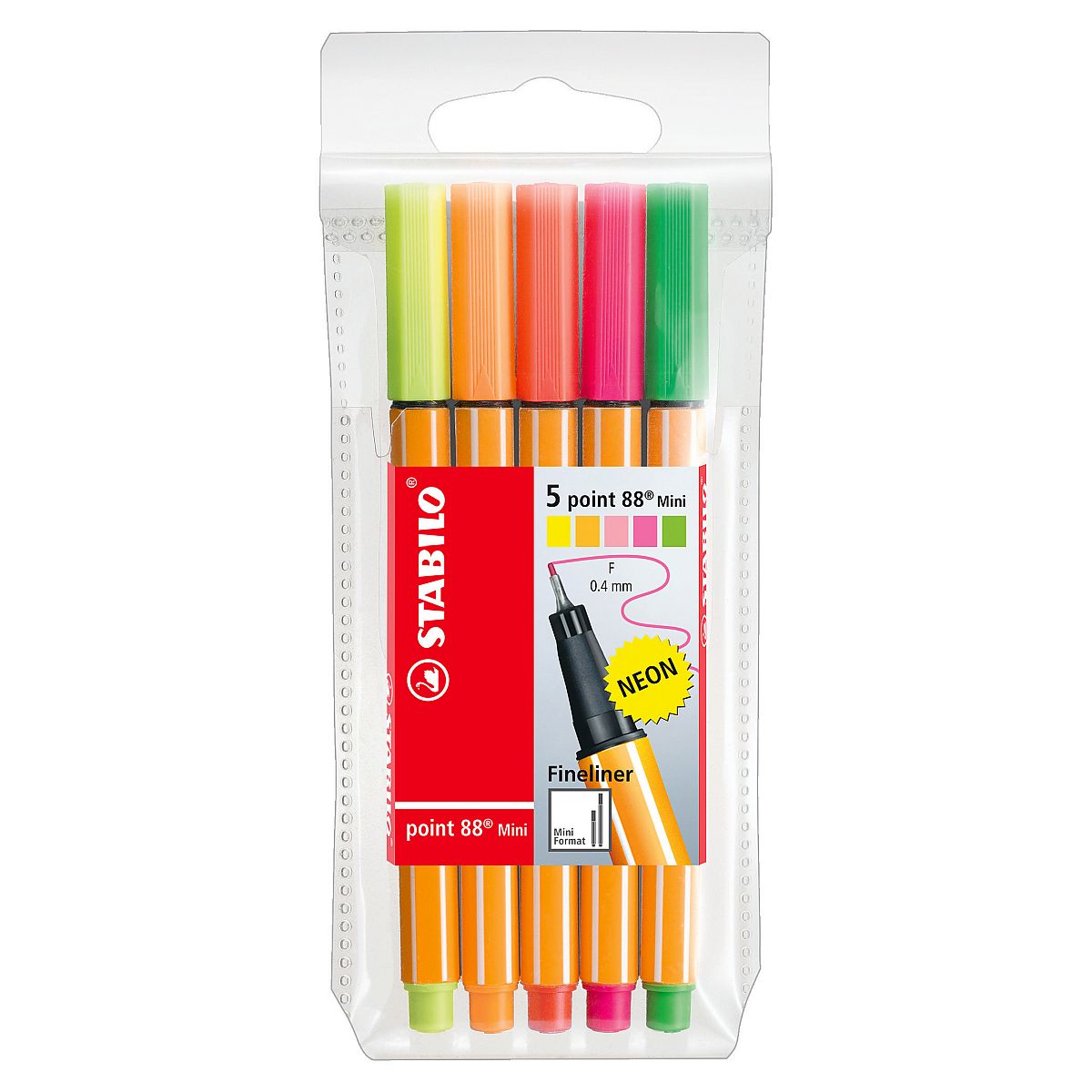 Cienkopis Stabilo mix 0,4mm 5kol. (68805-1)