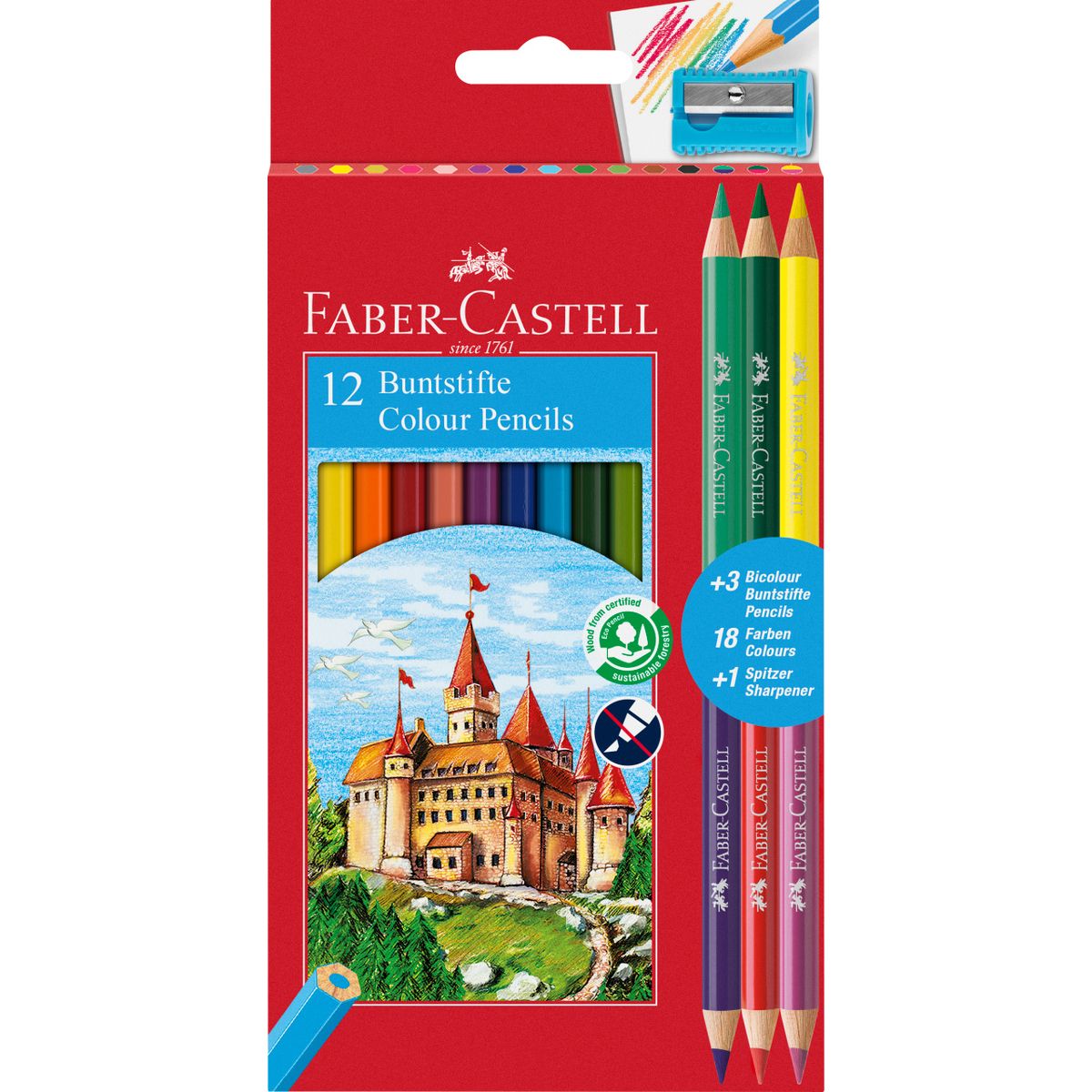 Kredki ołówkowe Faber Castell 12 kol. (FC111215)