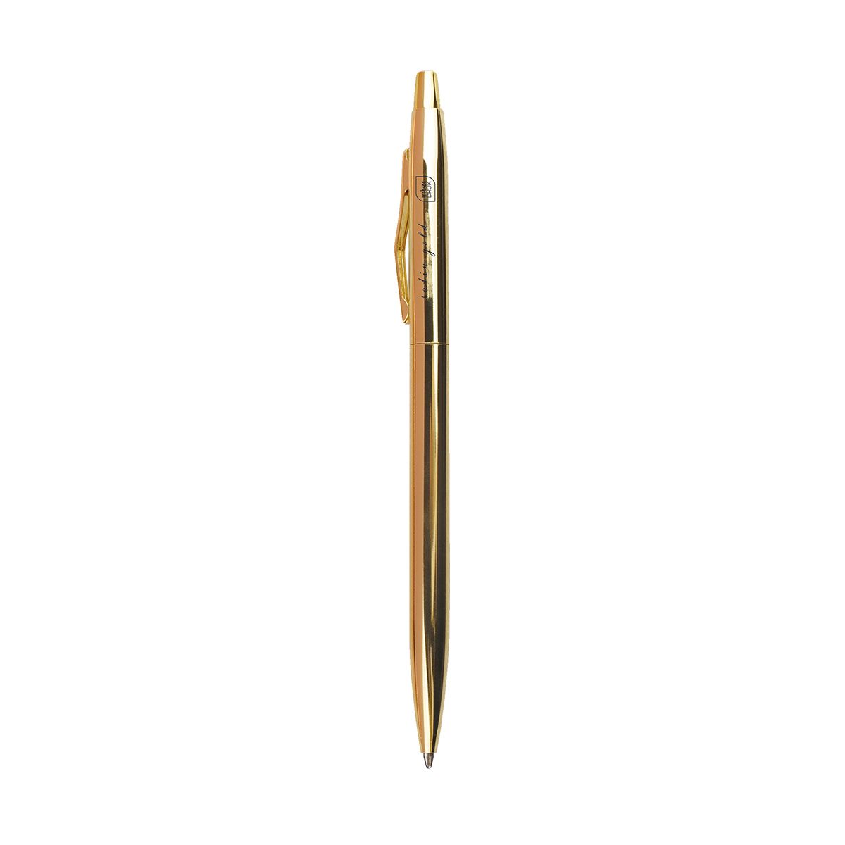 Długopis żelowy Interdruk Satin Gold slim 1,00mm niebieski 1,0mm (5902277346834)