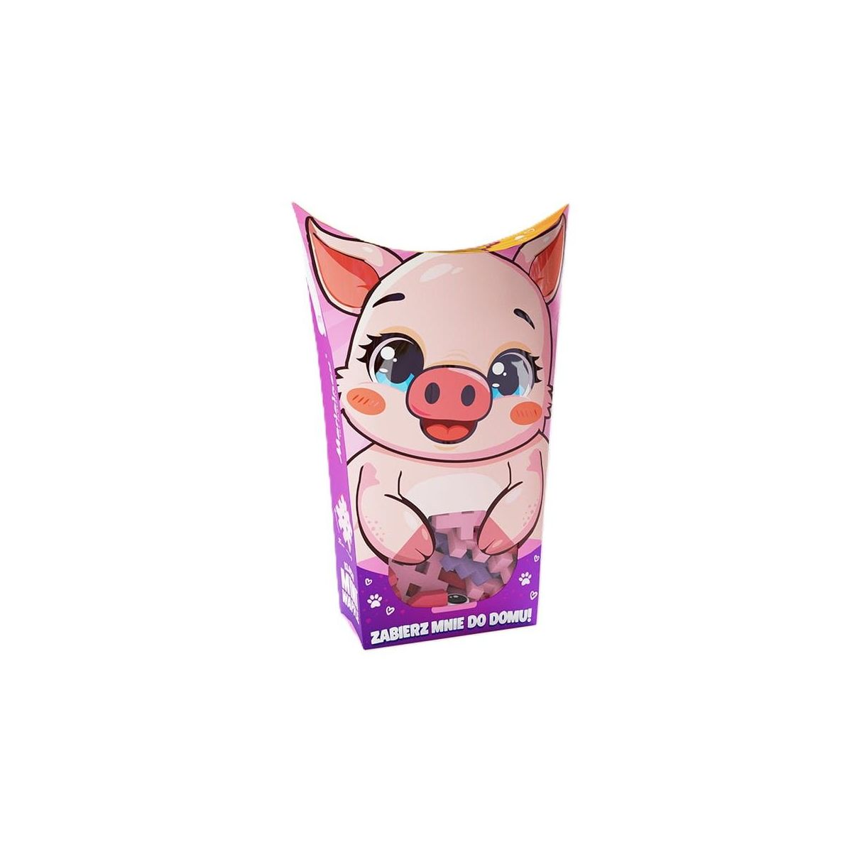 Klocki konstrukcyjne Marioinex Mini Waffle Pocket Pets Świnka (5903033906903)