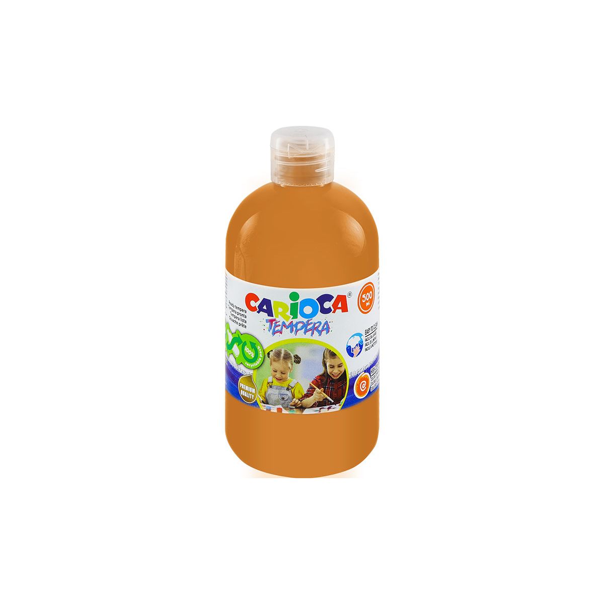 Farba tempera Carioca kolor: brązowa jasna 500ml 1 kolor. (170-2736)