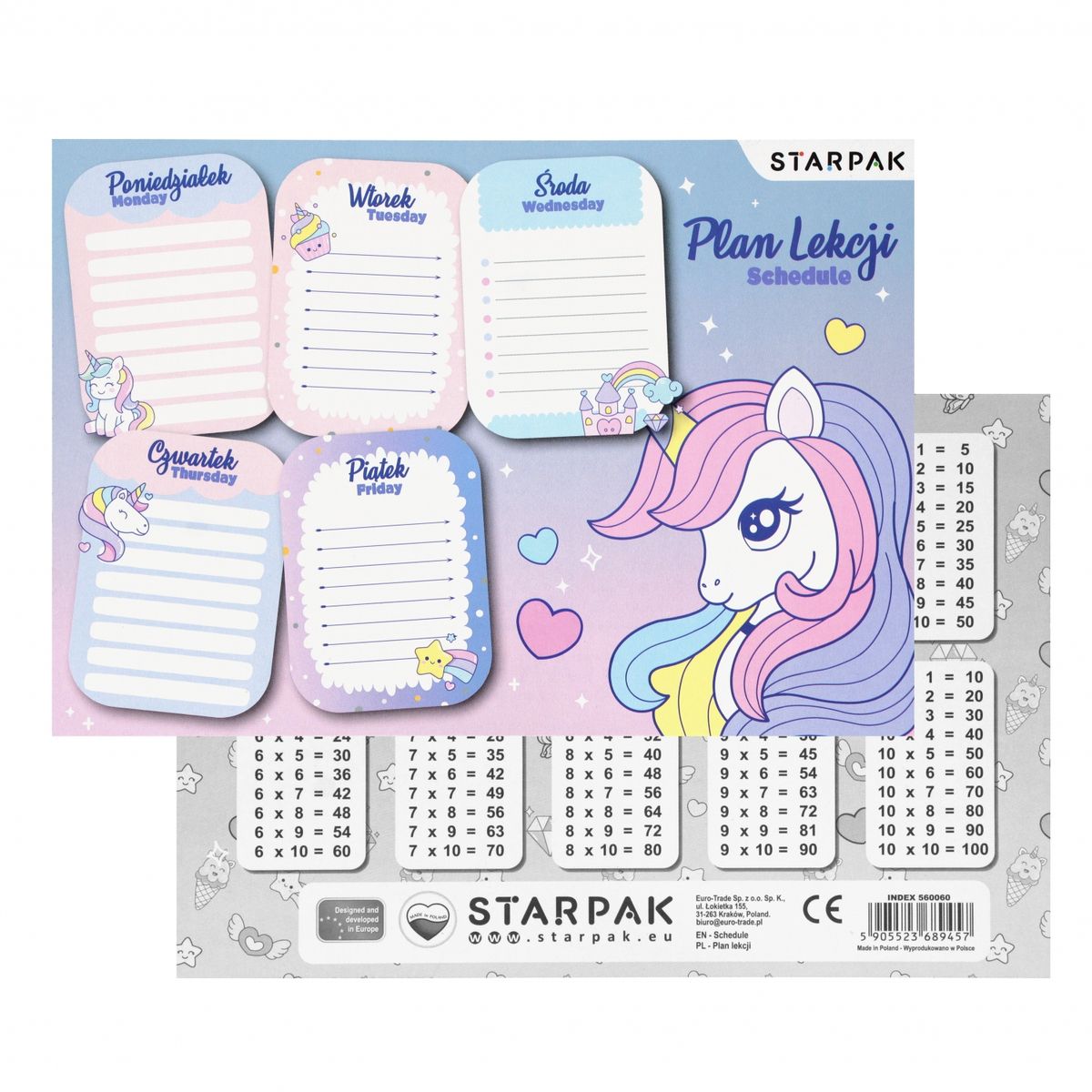 Plan lekcji Starpak UNICORN (560060)