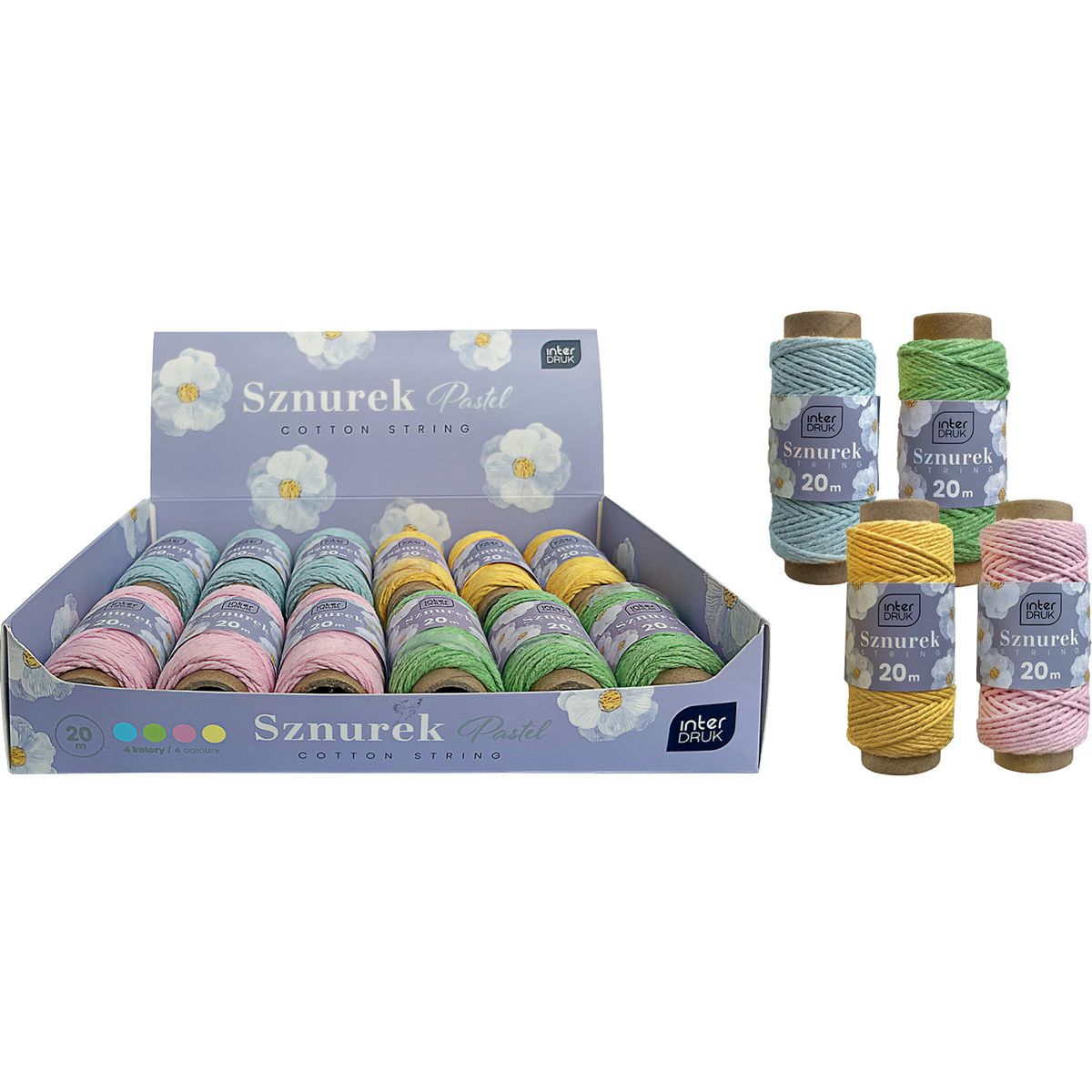 Sznurek Interdruk szurek PASTEL 5902277345530 20m (20m)