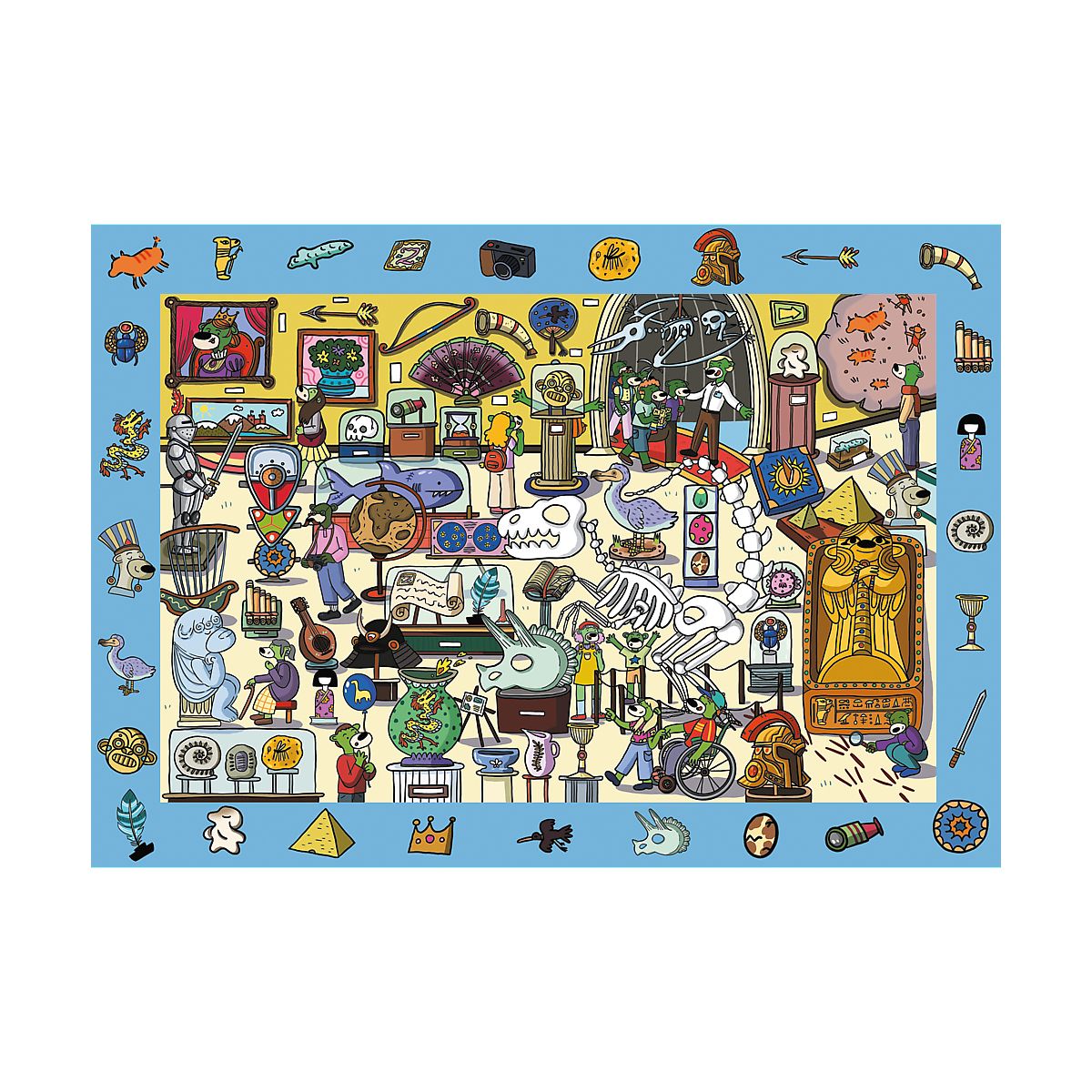 Puzzle Trefl Rodzina Treflików Spy Guy - Muzeum 100 el. (15595)