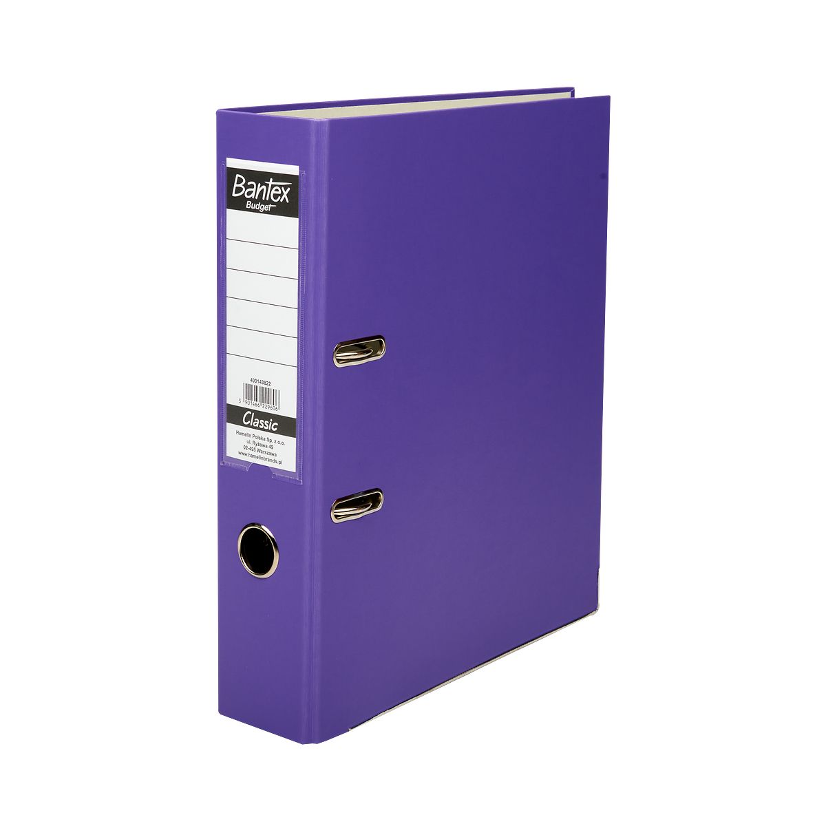 Segregator dźwigniowy Bantex Classic A4 75mm fioletowy (400143822)