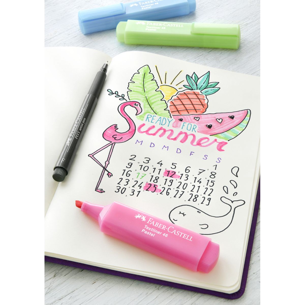 Zakreślacz Faber Castell Pastel różowy (FC154654)