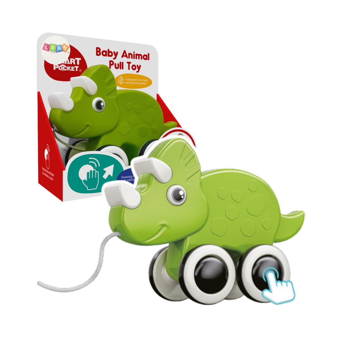 Zabawka edukacyjna Lean jeżdżący dinozaur eco (22909)