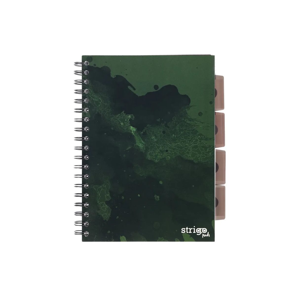 Kołozeszyt (kołobrulion) Strigo ciemnozielony FUSION B5 100k. 80g krata (PADS003)