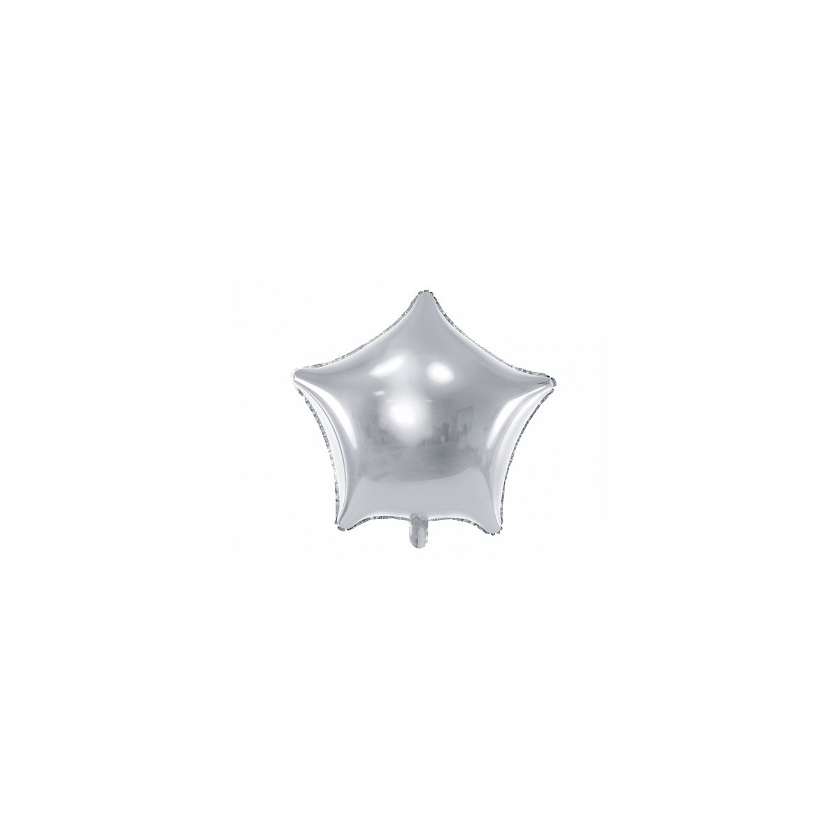 Balon foliowy Partydeco Gwiazdka, 70cm, srebrny 27cal (FB78M-018)