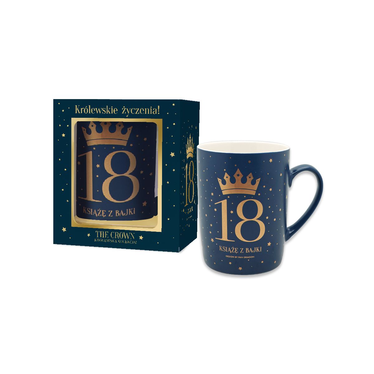 Kubek wielokrotnego użytku Pan Dragon Kubek The Crown  18M 330ml (5901854997056)