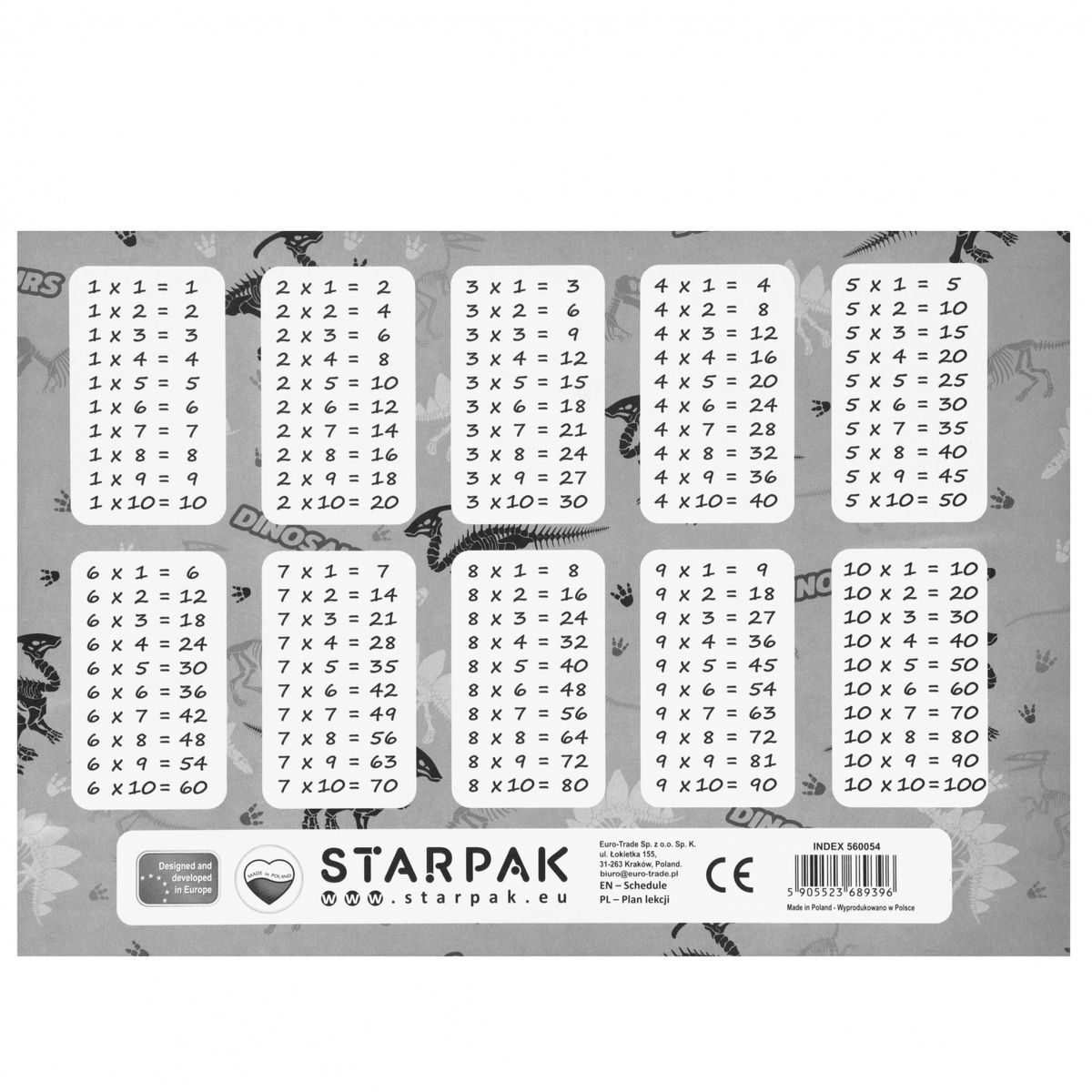 Plan lekcji Starpak Dino 2 (560054)