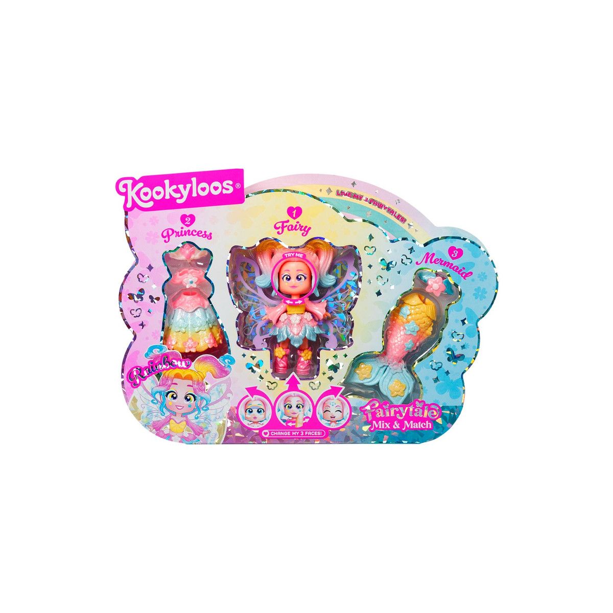 Lalka Orbico Sp. Z O.o. Kookyloos Fairytale Mix Match Rainbow (PKLSP106IN210)