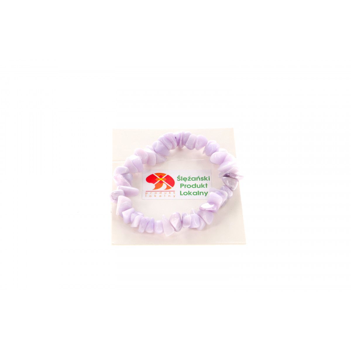 Bransoletka Mol bransoletka jadeit górski bryłka lawenda  6x10mm