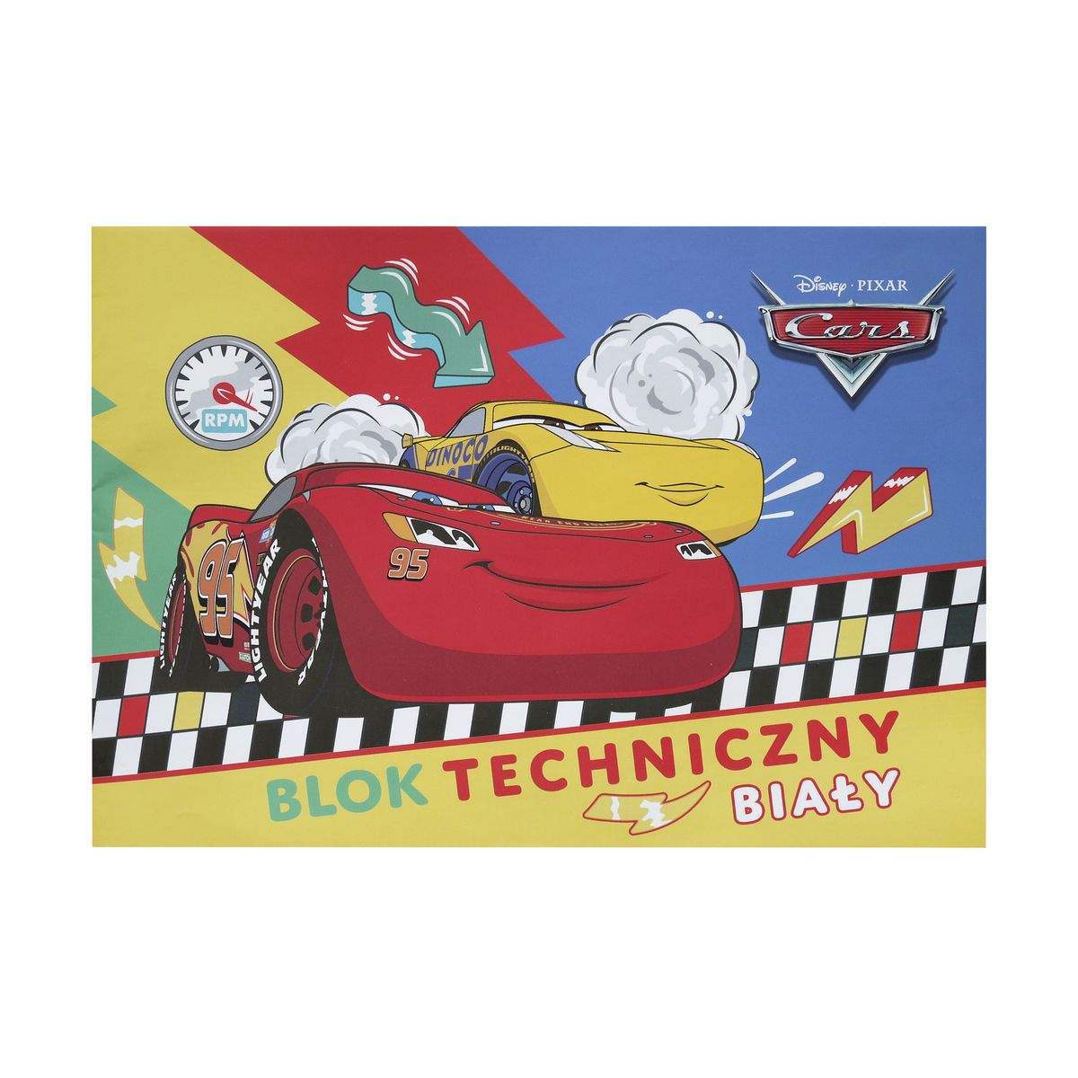 Blok techniczny Beniamin Cars A4 biały 170g 20k [mm:] 295x210