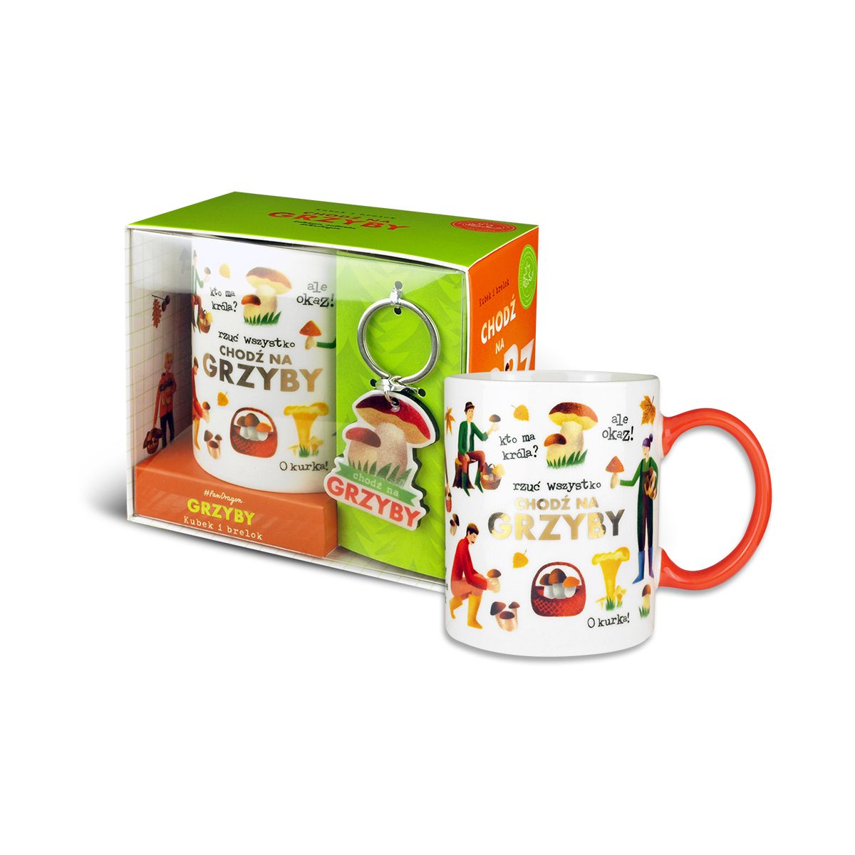 Kubek wielokrotnego użytku Pan Dragon Set K+B PORYS-Grzyby (5901854983899)