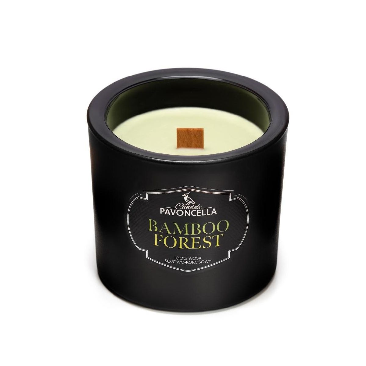 Świeczka ozdobna Pavoncella Classico Bamboo Forest czarna 170g (5905711530387)