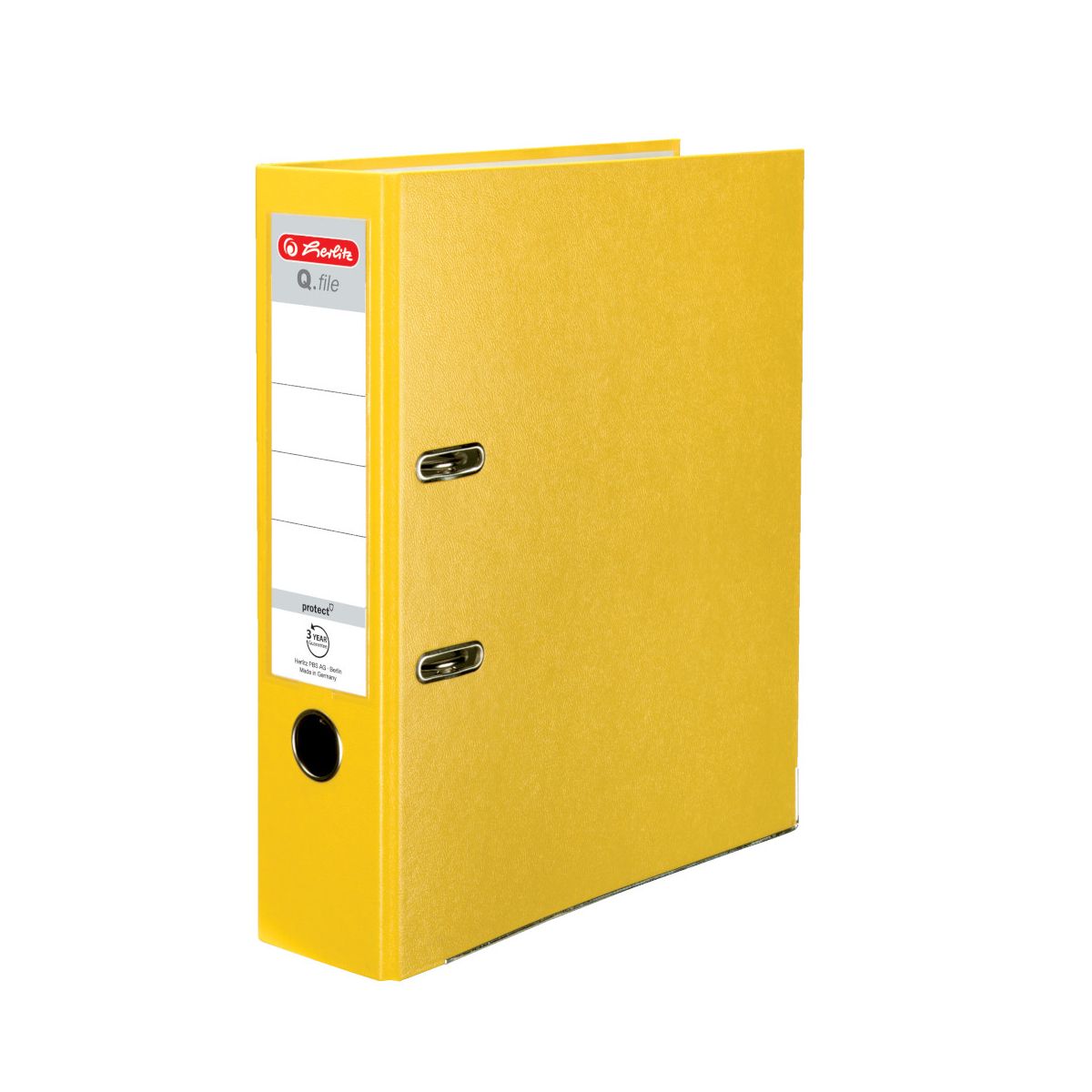 Segregator dźwigniowy Herlitz Q. file Standard 0011167442 A4 80mm żółty (300003087)