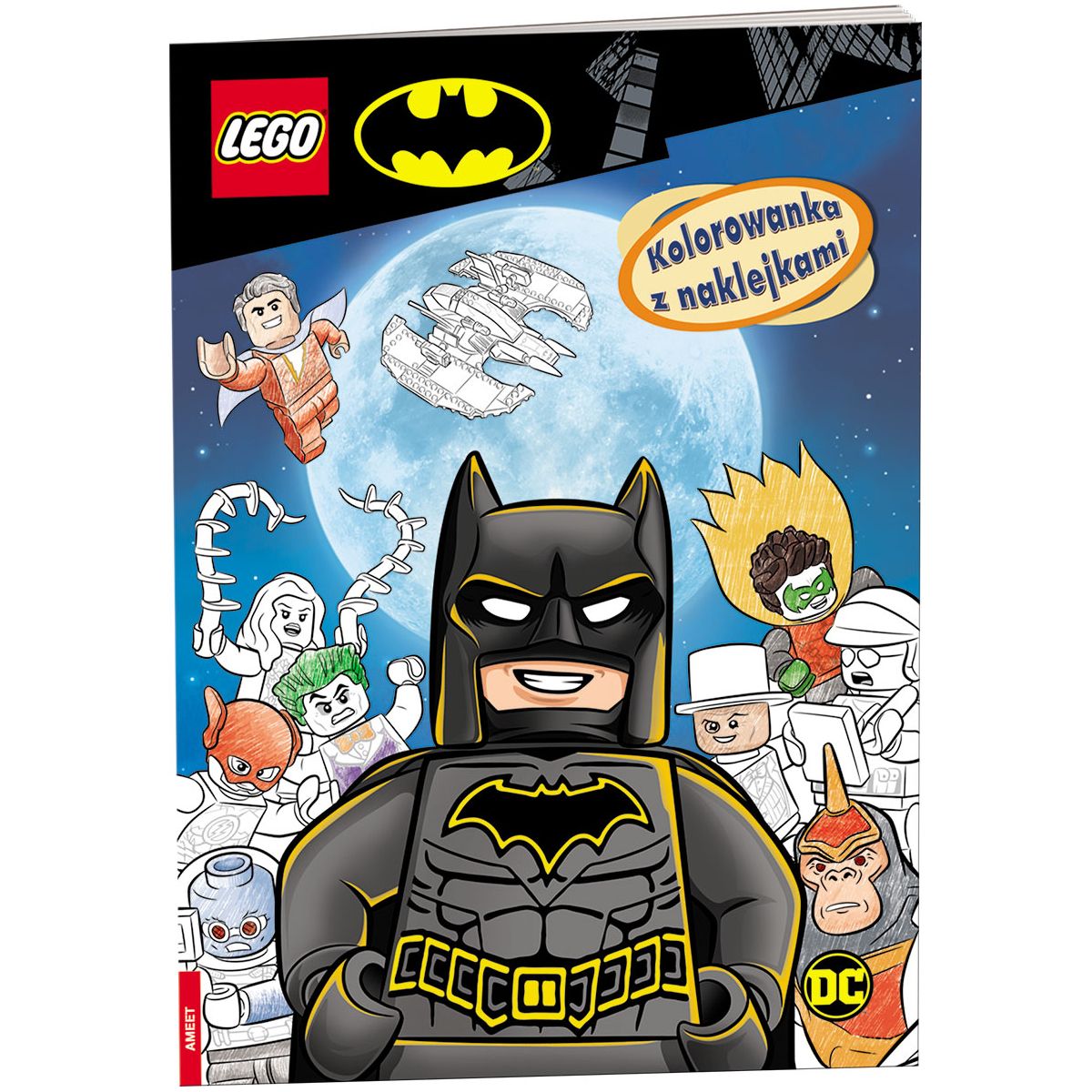 Książka dla dzieci Ameet LEGO? Batman Kolorowanka z naklejkami (NA-6450)