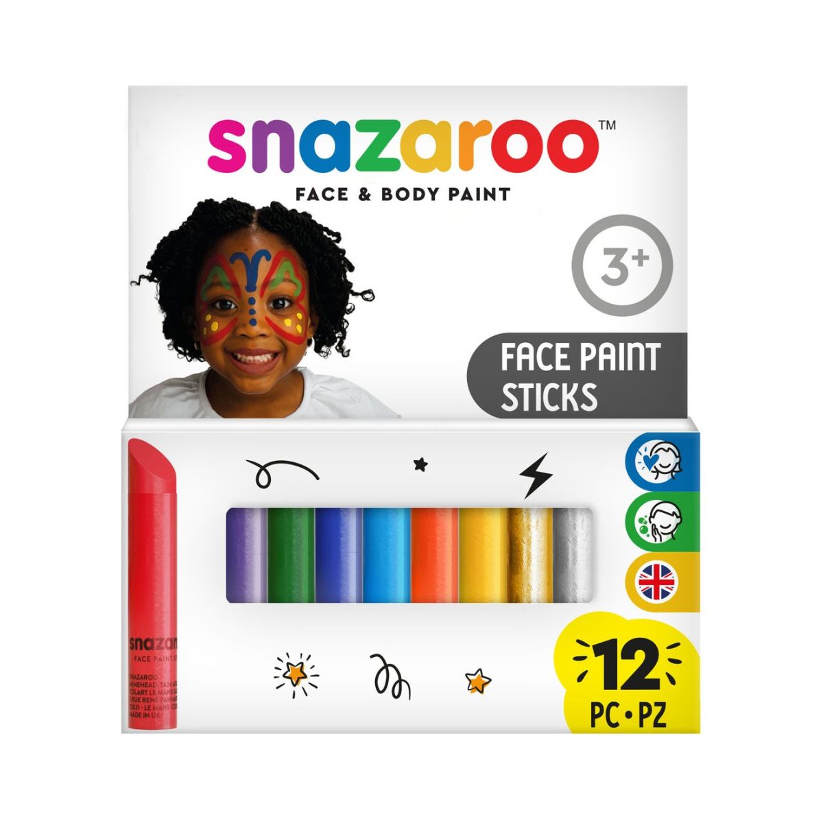 Farby do twarzy Snazaroo Kredki (1172193)