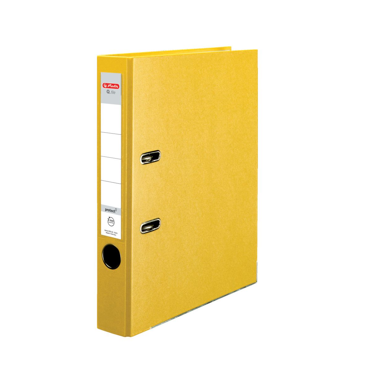 Segregator dźwigniowy Herlitz Q. file Standard 0011167517 A4 50mm żółty (300003092)