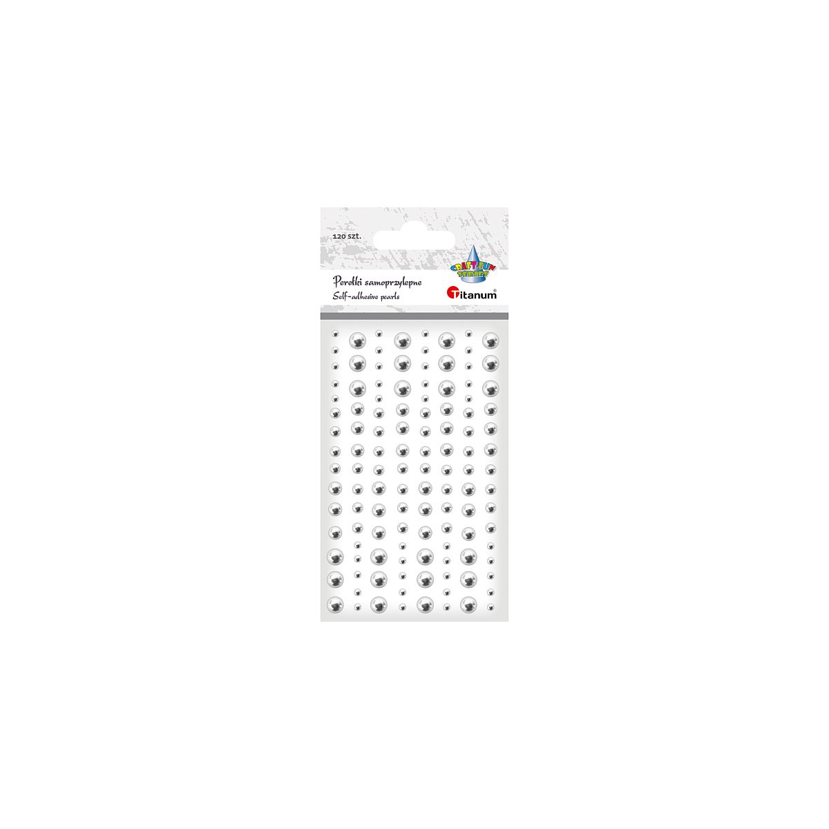 Kryształki Titanum Craft-Fun Series perełki srebrne (24MH03116(silver))