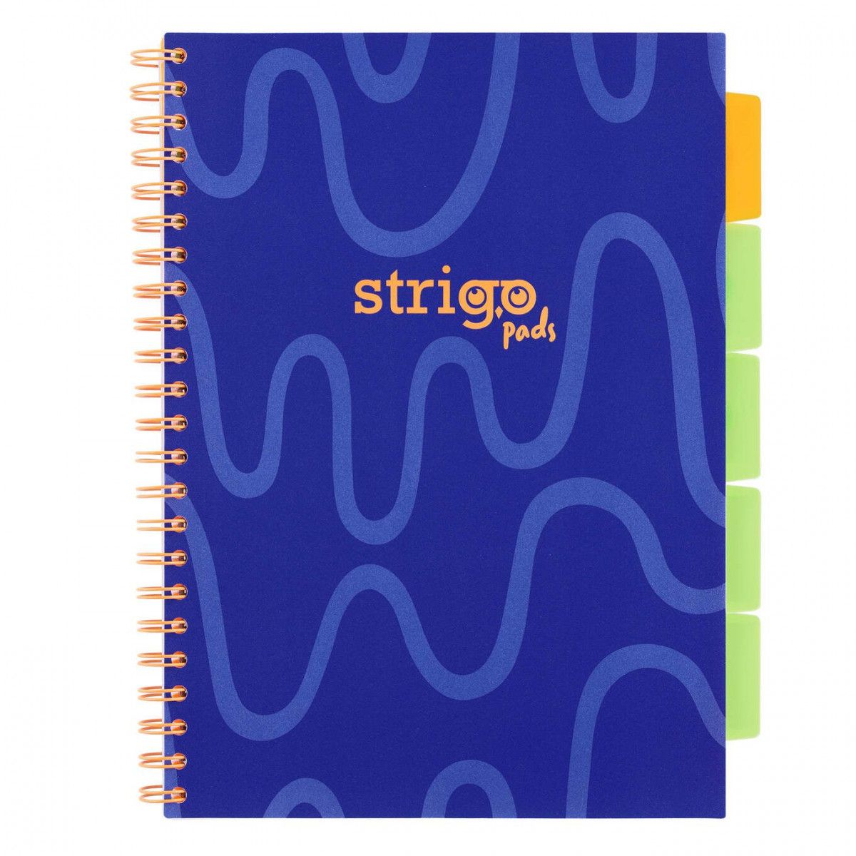 Kołozeszyt (kołobrulion) Strigo PADS NEON GRANATOWY A4 100k. 80g linia (PADS081)