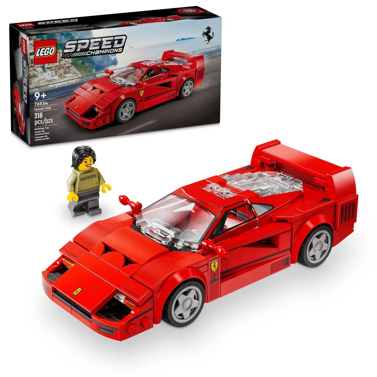 Klocki konstrukcyjne Lego Speed Champions Supersamochód Ferrari F40 (76934)