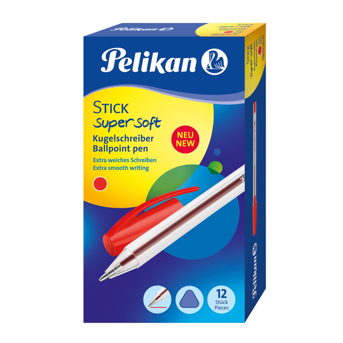 Długopis Pelikan super soft Stick 601474 czerwony 0,5mm (100436017)