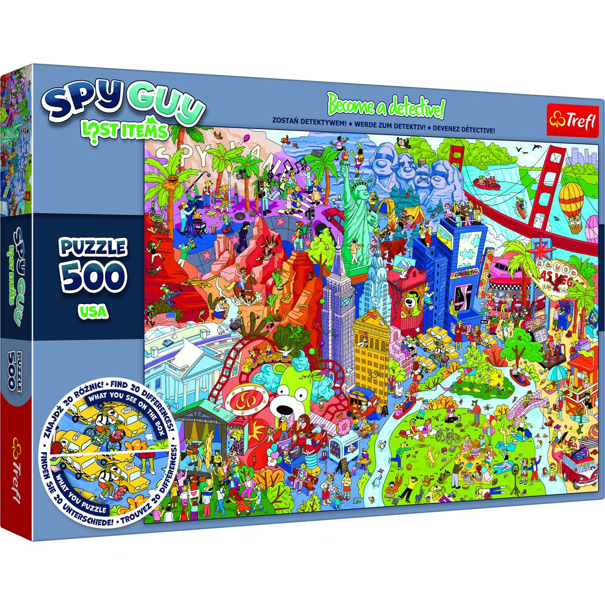 Puzzle Trefl Spy Guy Lost Items: USA (37480)