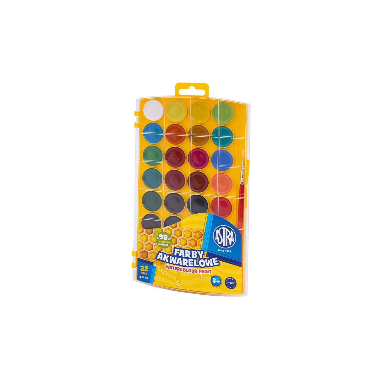 Farby akwarelowe Astra z eurozawieszką 36 kolor. (302023002)