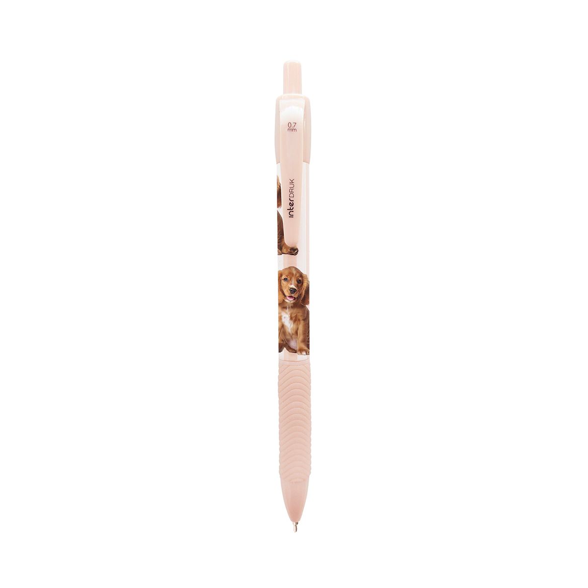 Długopis żelowy PUPPY SIGN zgripem niebieski 0,7mm Interdruk (żelowy)