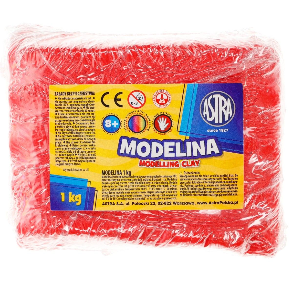 Modelina Astra 1 kol. Brak czerwona 1000g