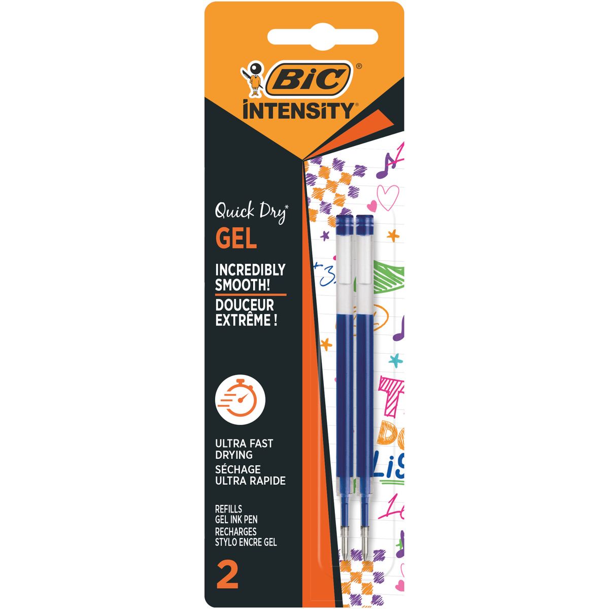 Wkład do długopisu Bic QUICK DRY GEL niebieski (967378)