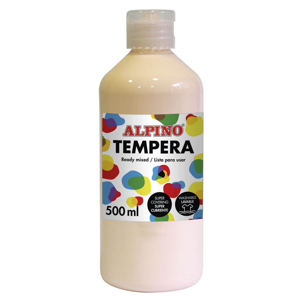Farby plakatowe cielista kolor: cielisty 500ml 1 kolor. Alpino (DM010173)