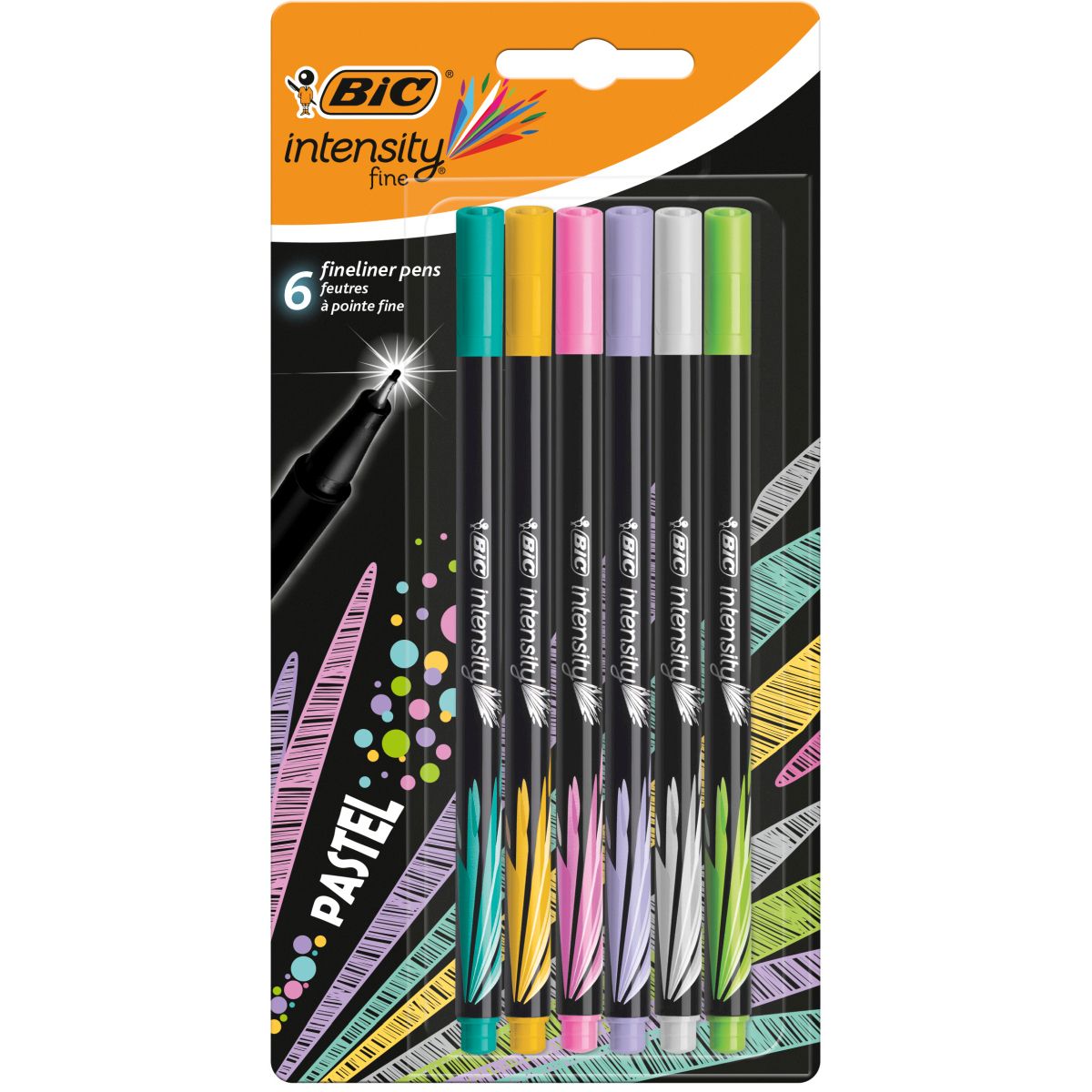 Cienkopis Bic Intensity  FINE 6 kolorów 6kol. (950445)