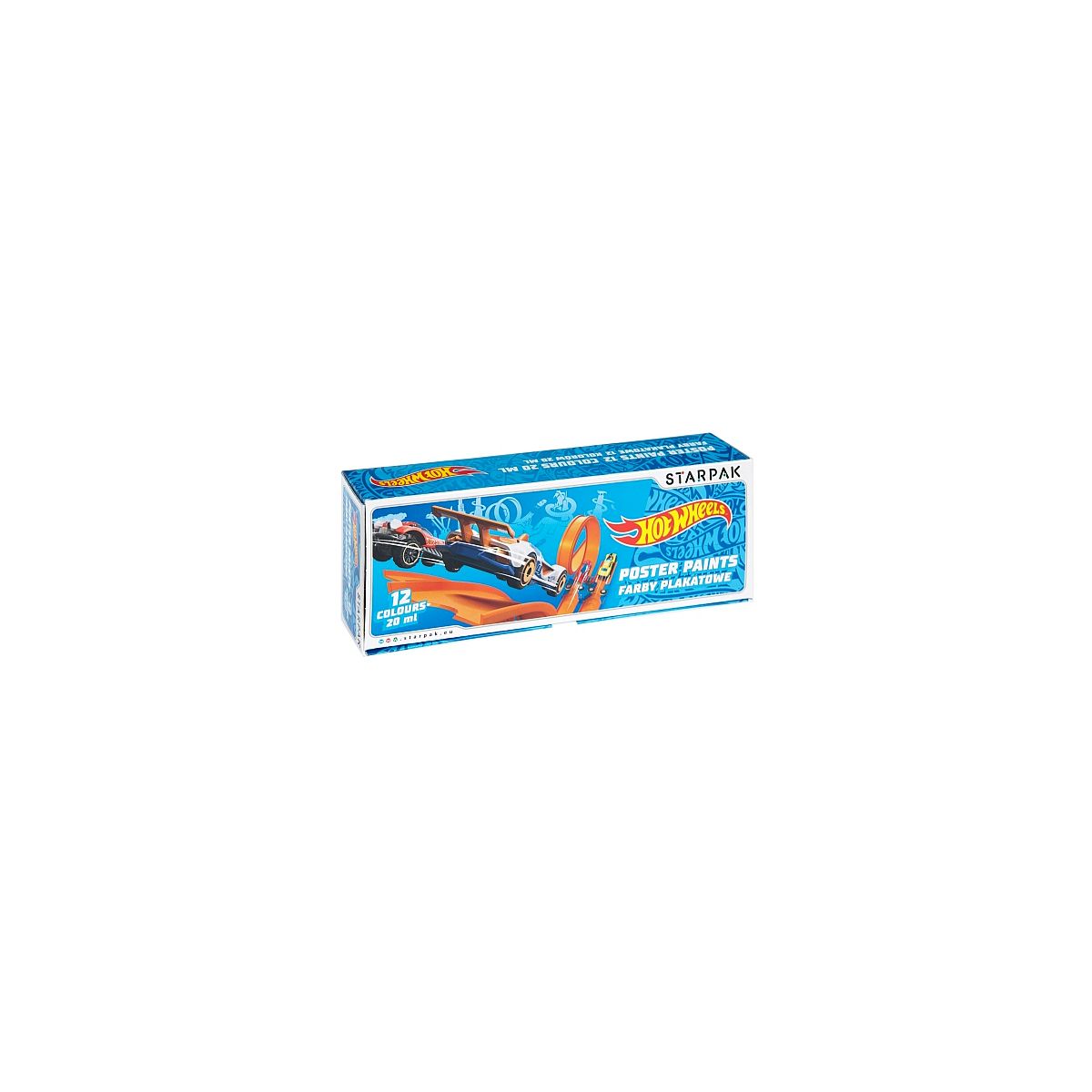 Farby plakatowe Starpak Hot Wheels kolor: mix 20ml 12 kolor. (337500)