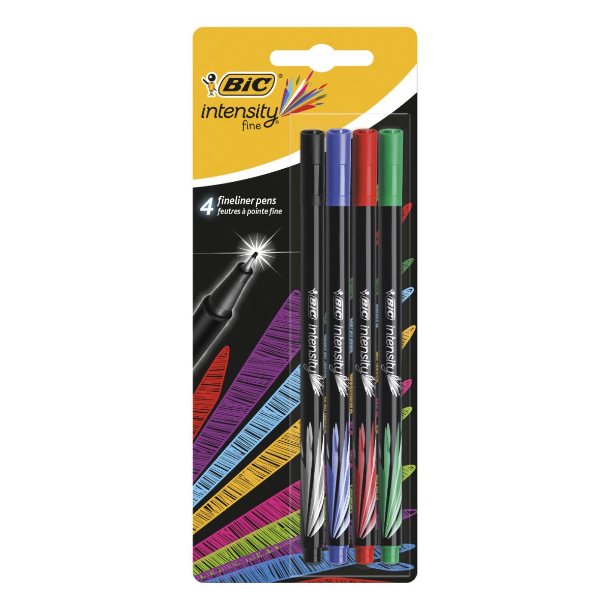 Cienkopis Bic Intensity  FINE mix 0,4mm 4kol. (942082)