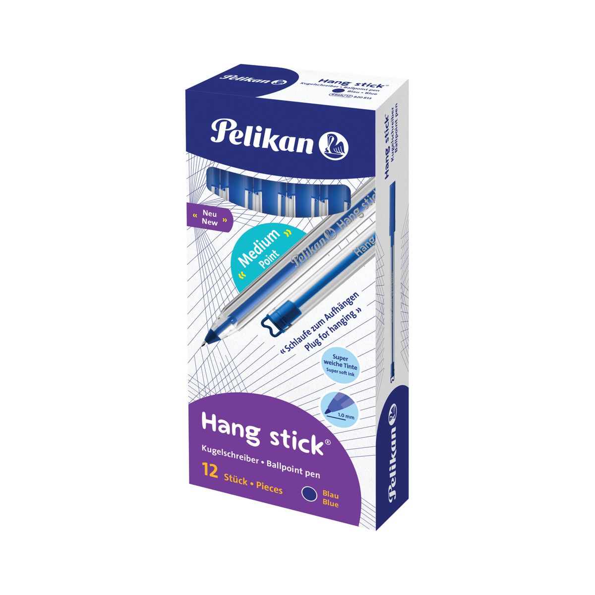 Długopis Pelikan Hang Stick K86 niebieski 1,0mm (400197414)