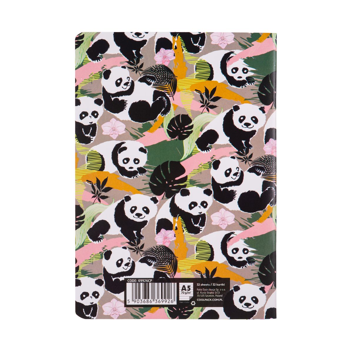 Zeszyt Patio PANDA GANG A5 32k. linia (69926CP)