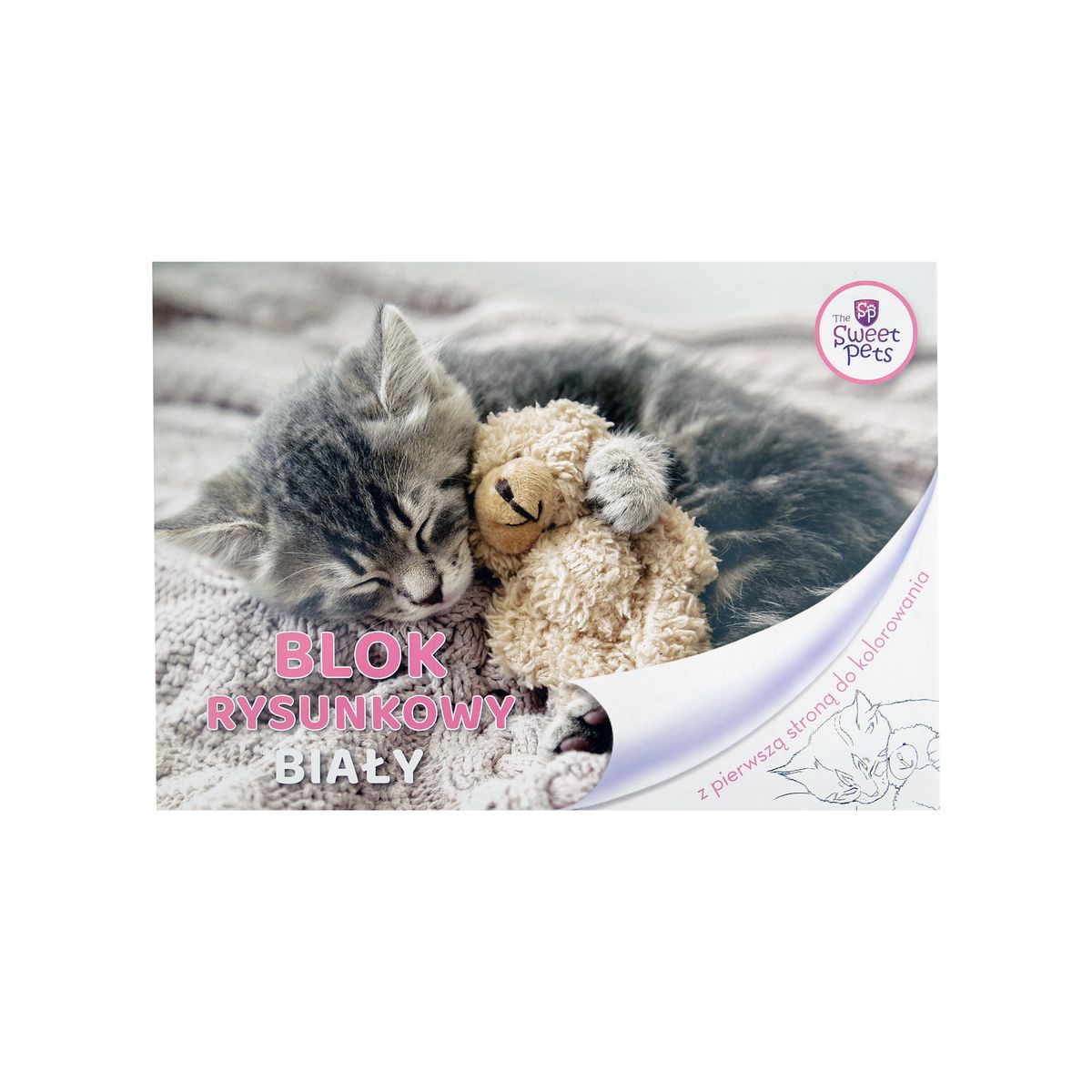 Blok rysunkowy Beniamin The Sweet Pets A4 biała 80g 20k [mm:] 296x210