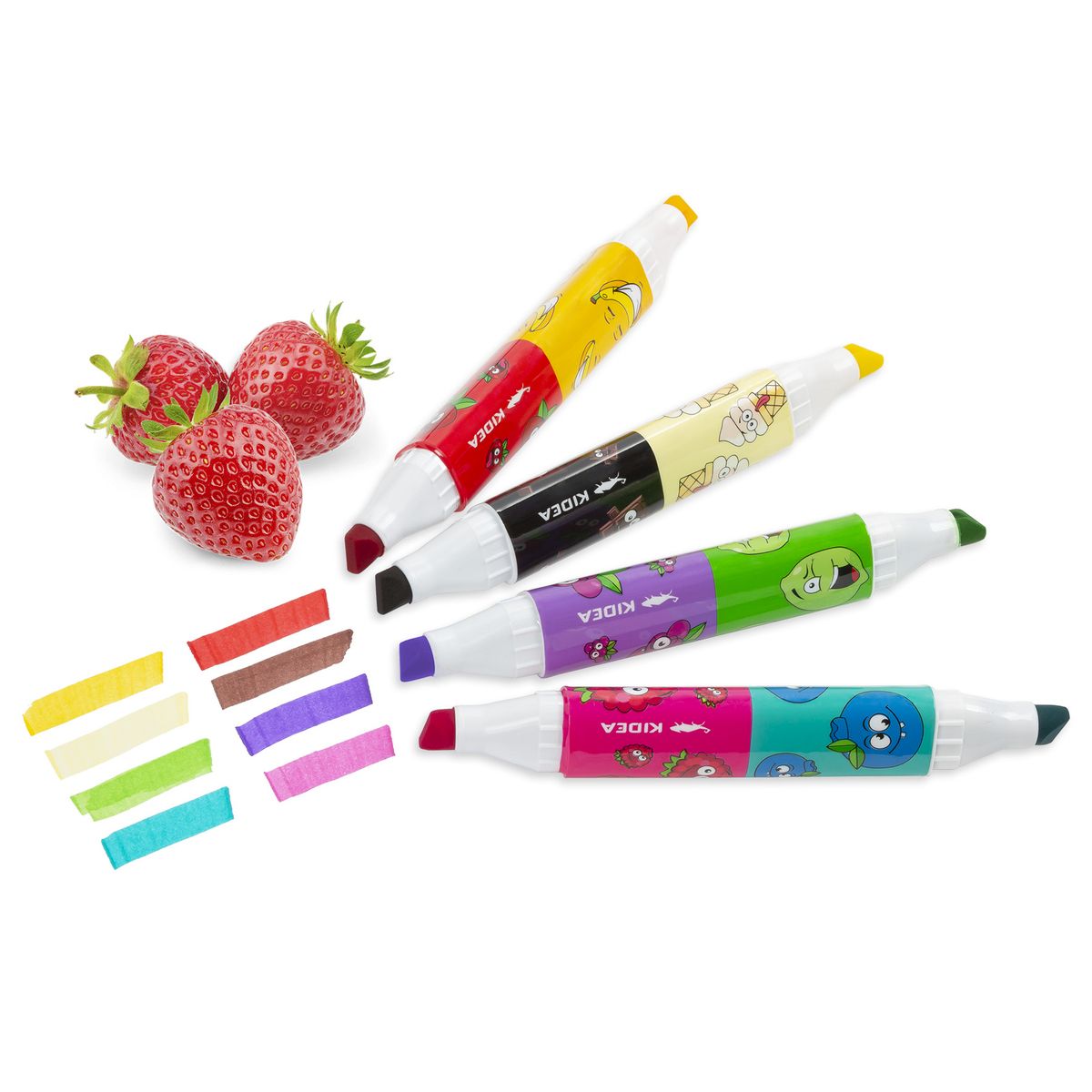 Marker permanentny Kidea Giant zapachowy, 2-stronny mix ścięta końcówka (MGZ2KKAD)