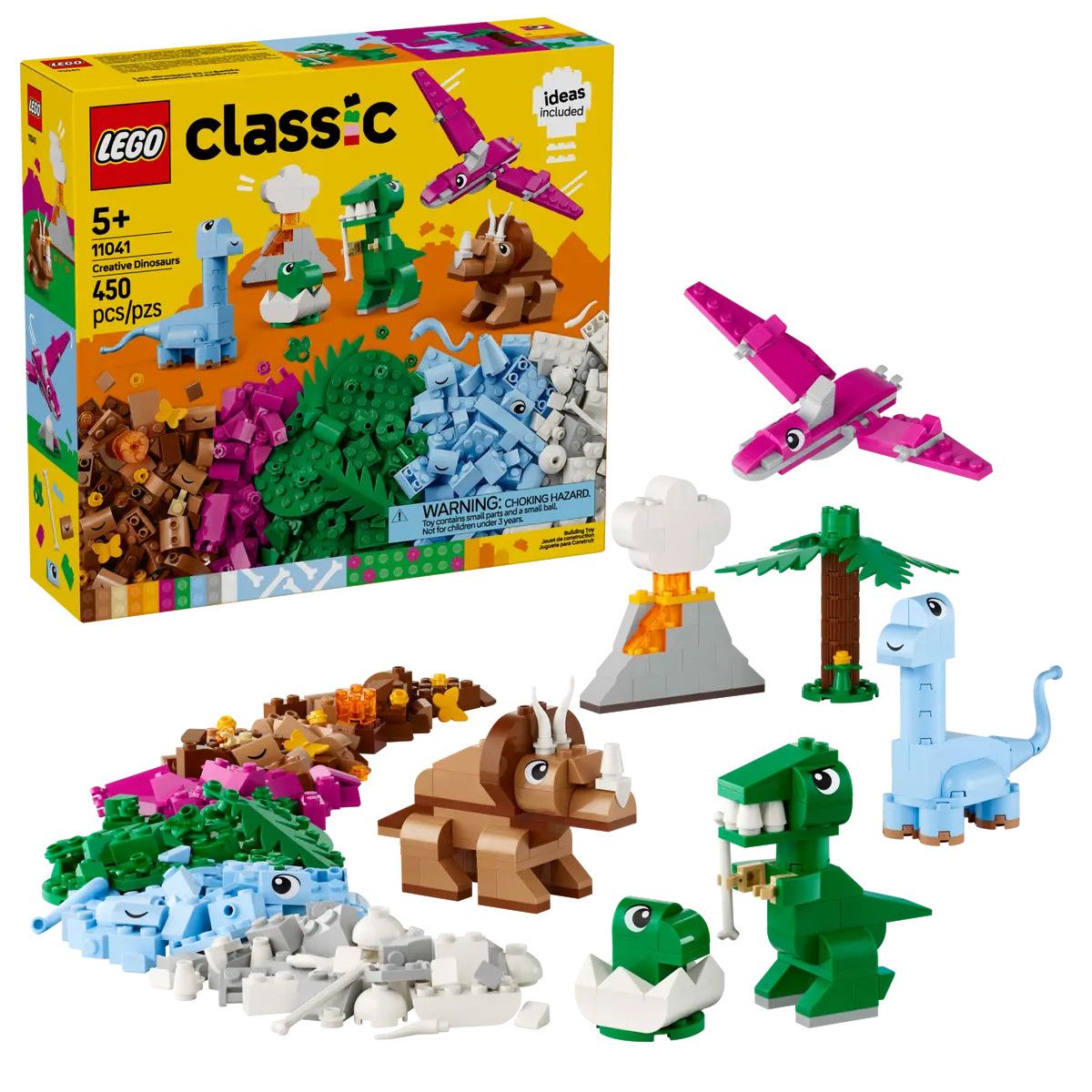 Klocki konstrukcyjne Lego Classic Kreatywne dinozaury (11041)