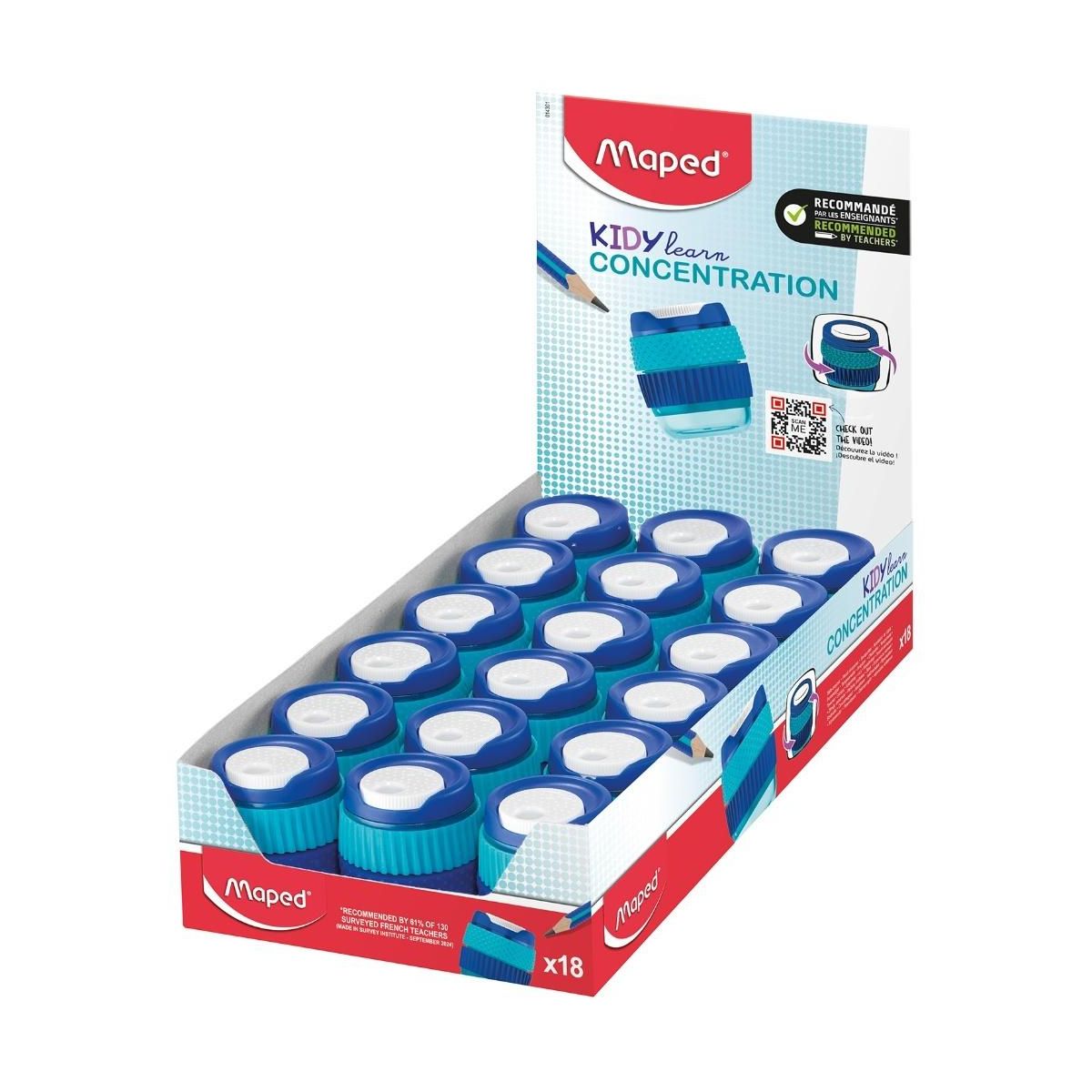Temperówka Maped KIDY LEARN CONTENTATRION 18 SZT W DISPL mix (014301)