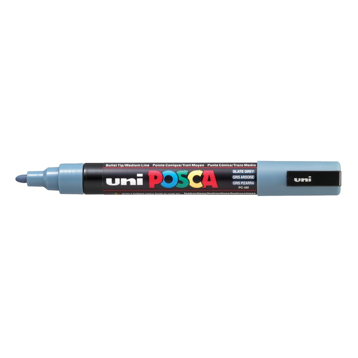 Marker specjalistyczny Uni Posca szary ciemny 1,8-2,5mm okrągła końcówka (PC-5M)