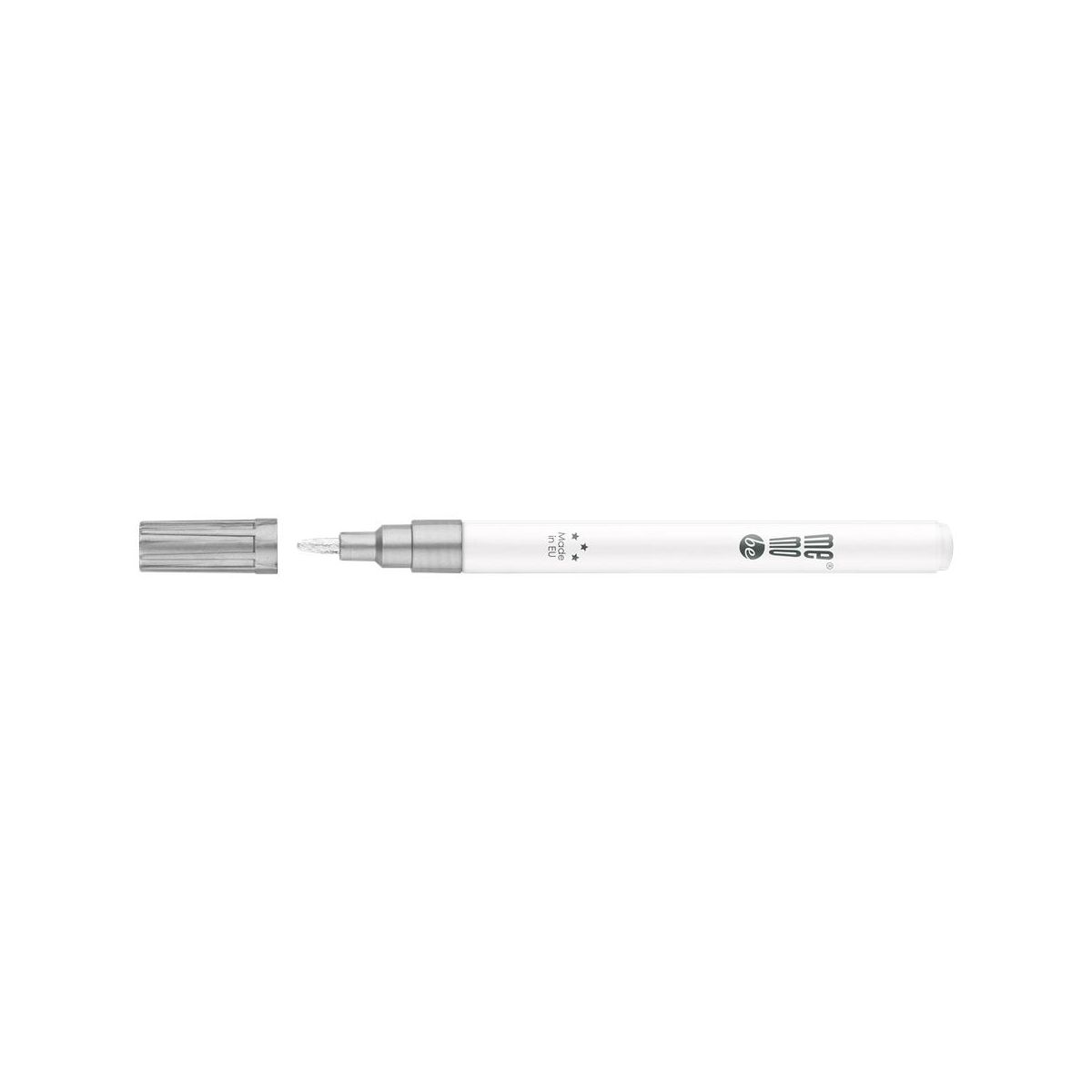 Marker olejowy Memobe srebrny srebrny 1-1,5mm okrągła końcówka (MM300-50)