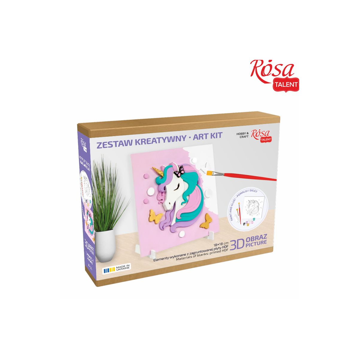 Zestaw plastyczny Rosa Jednorożec 3d
