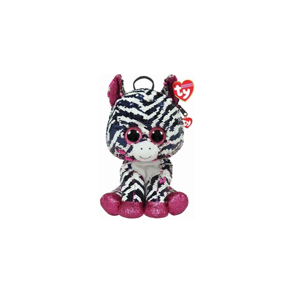 Pluszak Meteor Cekinowy plecak Fashion Zoey Zebra (TY95030)